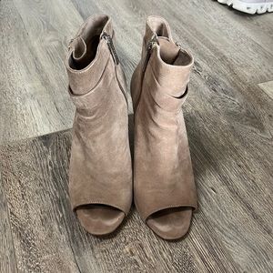 BCBGeneration Peep-Toe Heel Booties